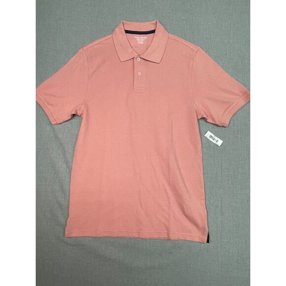 (3) Amzn Essentials XS Tops 2 Polo Shirts Orange & Gray And 1 Black Polyester - Picture 13 of 16